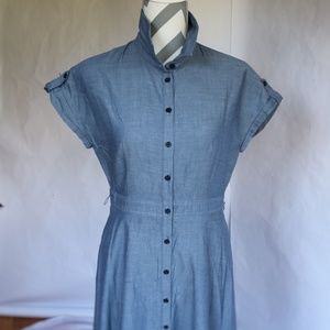Jones & Co Jones New York Chambray Shirt Midi